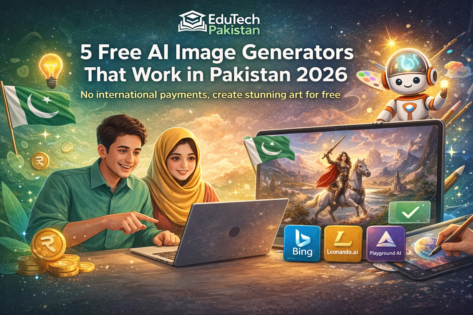 5 Free AI Image Generators That Work in Pakistan 2026 – DALL-E 3 alternatives