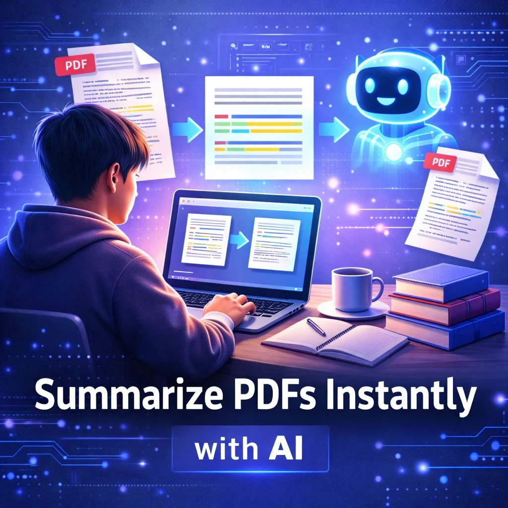 AI tool summarizing PDF and research papers instantly for students and researchers
